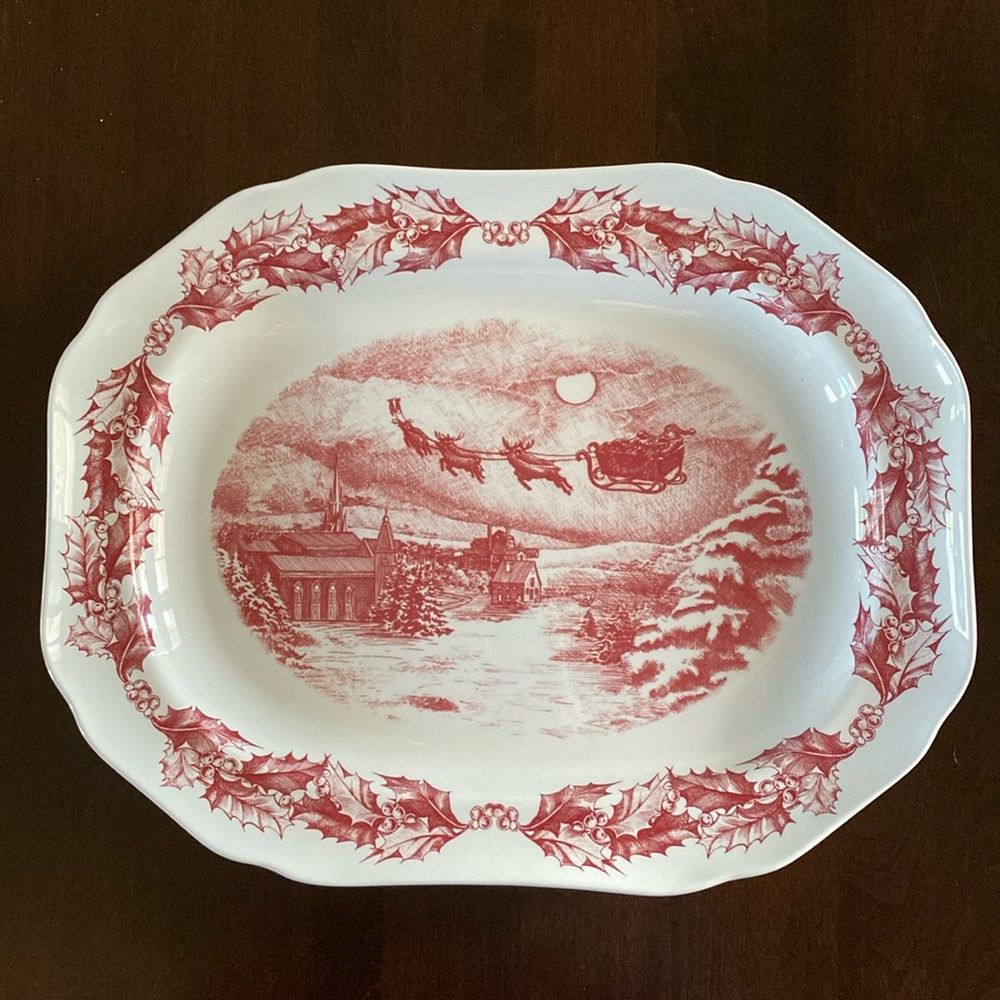 Spode St. Nick Serving Platter - Made Exclusively for Williams Sonoma